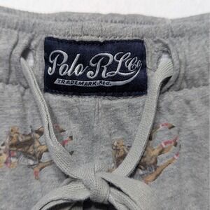Polo Ralph Lauren Grey Printed Pajama Pants | Cotton Sleepwear | Size M
